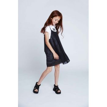 Dkny rochie fete culoarea gri, mini, oversize