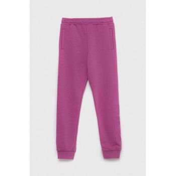 Fila pantaloni de trening pentru copii culoarea violet, neted