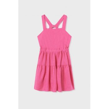 Mayoral rochie fete culoarea roz, mini, drept ieftina