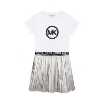 Michael Kors rochie fete culoarea alb, mini, evazati