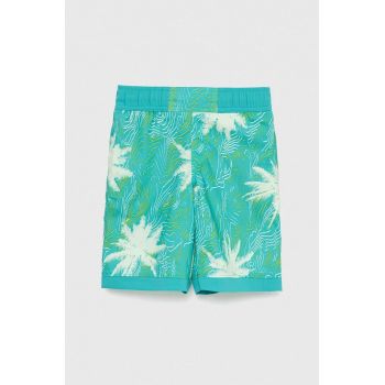 Columbia pantaloni scurti copii Sandy Shores Boardshort culoarea verde, talie reglabila ieftini
