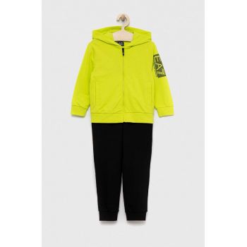 EA7 Emporio Armani trening copii culoarea verde