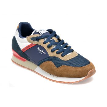 Pantofi sport PEPE JEANS bleumarin, MS30931, din material textil