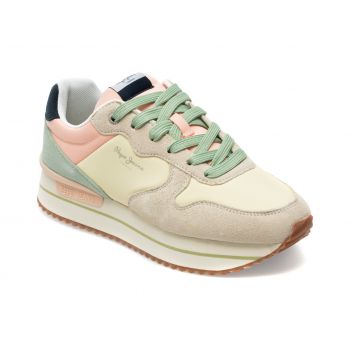 Pantofi sport PEPE JEANS multicolor, LS31477, din material textil si piele intoarsa