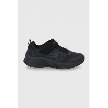 Skechers pantofi copii culoarea negru ieftini