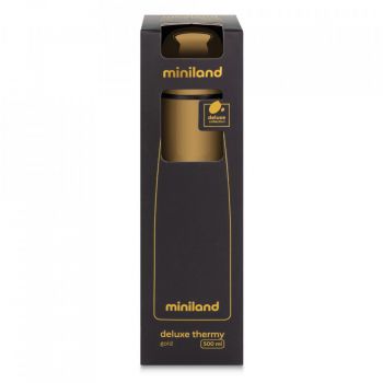 Termos lichide Miniland Deluxe 500 ml cu efect crom Gold