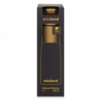 Termos lichide Miniland Deluxe 500 ml cu efect crom Gold