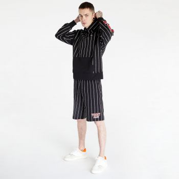 Tommy Jeans Relaxed Pinstripe Hoodie Black