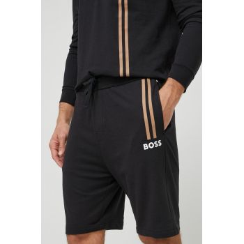 BOSS pantaloni scurti din bumbac culoarea negru