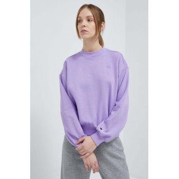 Champion bluza femei, culoarea violet, neted de firma original