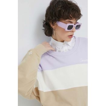 Converse bluza femei, culoarea violet, modelator de firma original