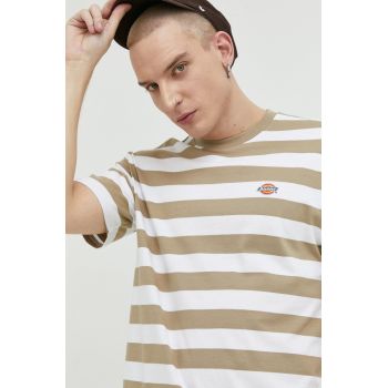 Dickies tricou din bumbac culoarea bej, modelator