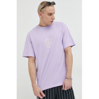 Dickies tricou din bumbac culoarea violet, cu imprimeu