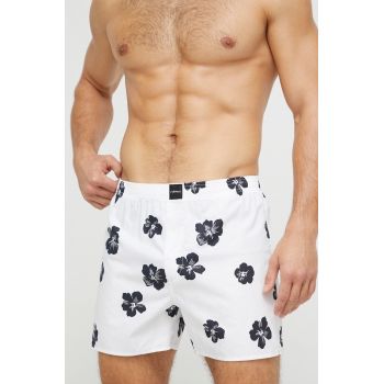 Hollister Co. boxeri de bumbac 3-pack culoarea alb