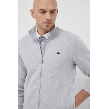 Lacoste bluză bărbați, culoarea gri, uni SH9622-031 de firma originala