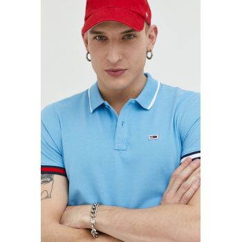Tommy Jeans polo de bumbac neted