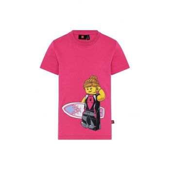 Lego tricou copii culoarea roz ieftin