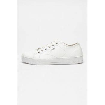 Pantofi sport low-cut de piele si piele ecologica