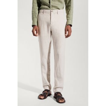 Pantaloni slim fit de in Oyster la reducere