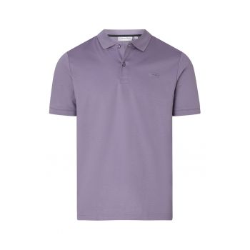 Tricou polo slim fit cu logo discret pe piept