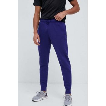 Under Armour pantaloni de trening culoarea violet, neted 1357128-012