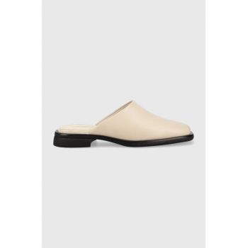 Vagabond slapi de piele BRITTIE femei, culoarea bej, 5551.001.02