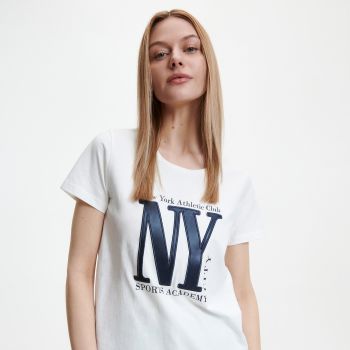 Reserved - Tricou din bumbac - Ivory