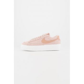 Pantofi sport texturati de piele cu garnituri de piele Blazer Low Platform