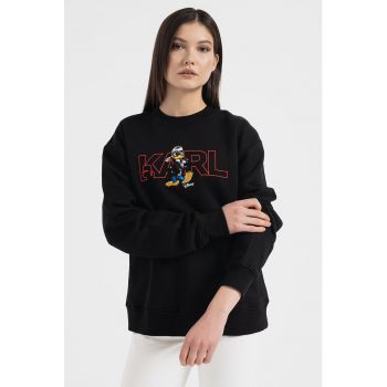 Bluza sport cu imprimeu logo Disney X Karl Lagerfeld