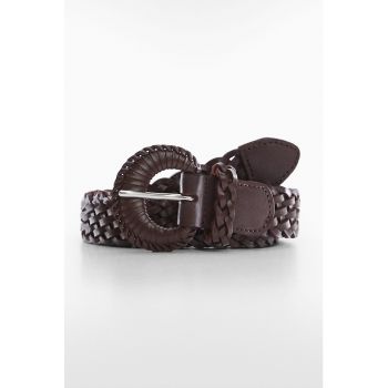 Curea de piele cu model impletit