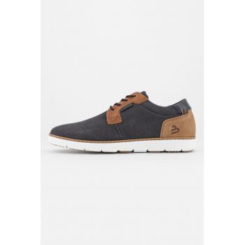Pantofi casual cu garnituri din piele