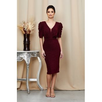 Rochie Jenny Bordo ieftina