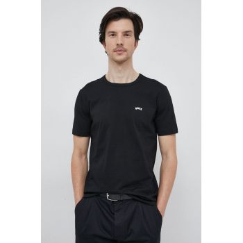 BOSS tricou din bumbac BOSS ATHLEISURE culoarea negru, neted