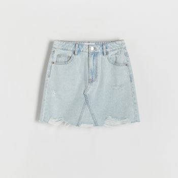 Reserved - Fustă mini din denim - Albastru Reserved - Fustă mini din denim - Albastru