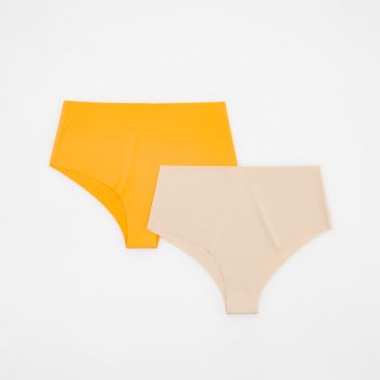 Reserved - Set de 2 perechi de chiloți fără cusături - Oranj