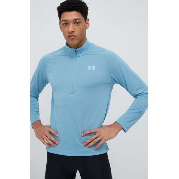 Under Armour hanorac de jogging Streaker culoarea verde, neted ieftin