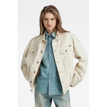 Jacheta din denim cu guler clasic ieftina