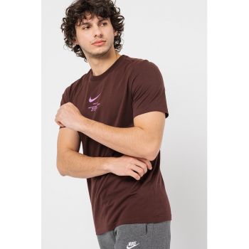 Tricou de bumbac cu imprimeu logo Swoosh Sportswear