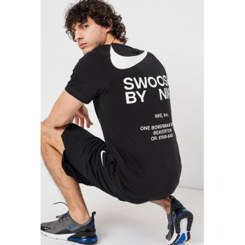 Tricou de bumbac cu imprimeu logo Swoosh Sportswear