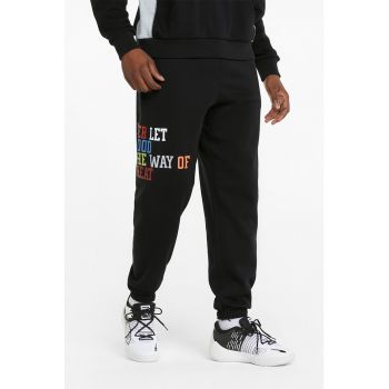 Pantaloni sport cu imprimeu text pentru antrenament Playbook