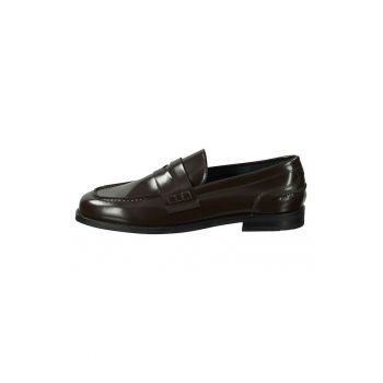 Pantofi loafer din piele cu model uni