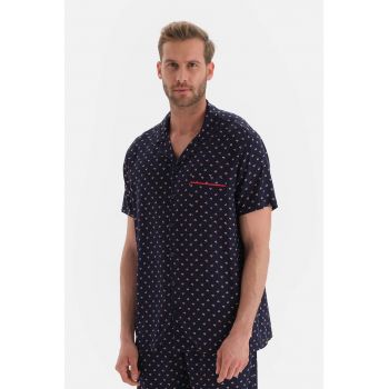 Bluza de pijama cu buzunar pe piept de firma originale