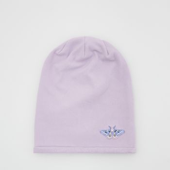 Reserved - Căciulă beanie cu aplicații - Violet