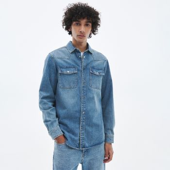 Reserved - Cămașă din denim regular fit - Albastru