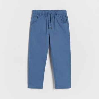 Reserved - Pantaloni din stofă cu buzunare - Albastru