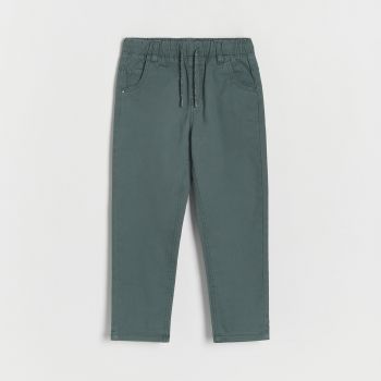 Reserved - Pantaloni din stofă cu buzunare - Kaki