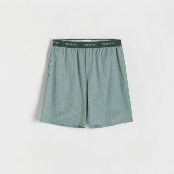 Reserved - Pantaloni scurți de pijama din bumbac - Verde
