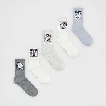 Reserved - Set de 5 perechi de șosete Mickey Mouse - Albastru