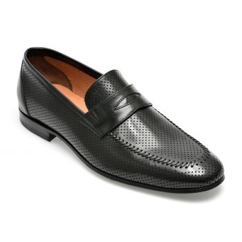 Mocasini EPICA negri, 60367, din piele naturala