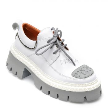 Pantofi GRYXX albi, 2911503, din piele naturala